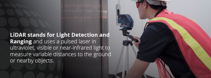 LIDAR being used for measuring