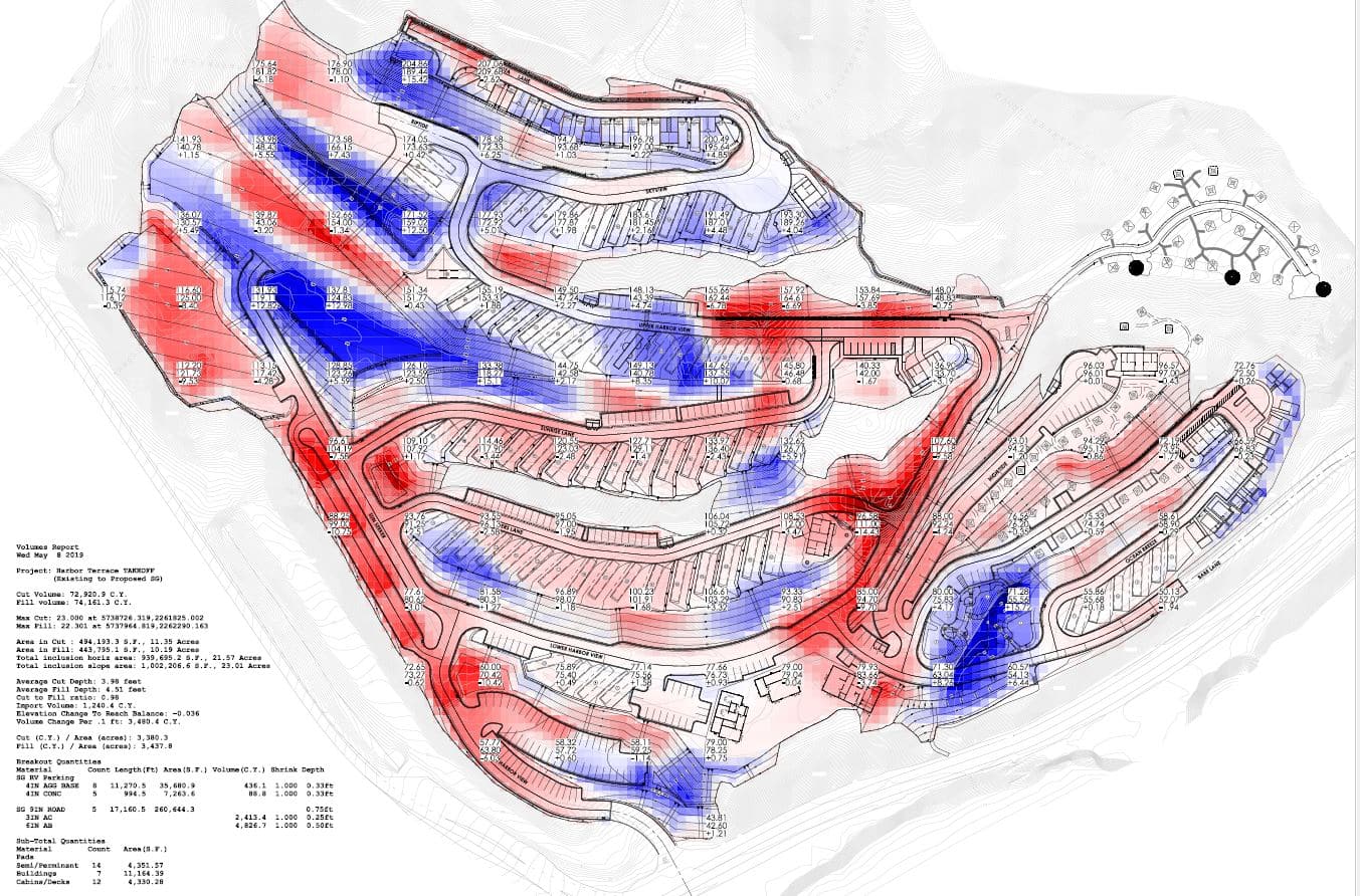 map of experience with quantity takeoffs