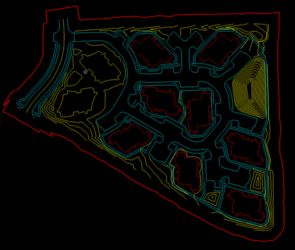 mass grading graph on a fast track civil site